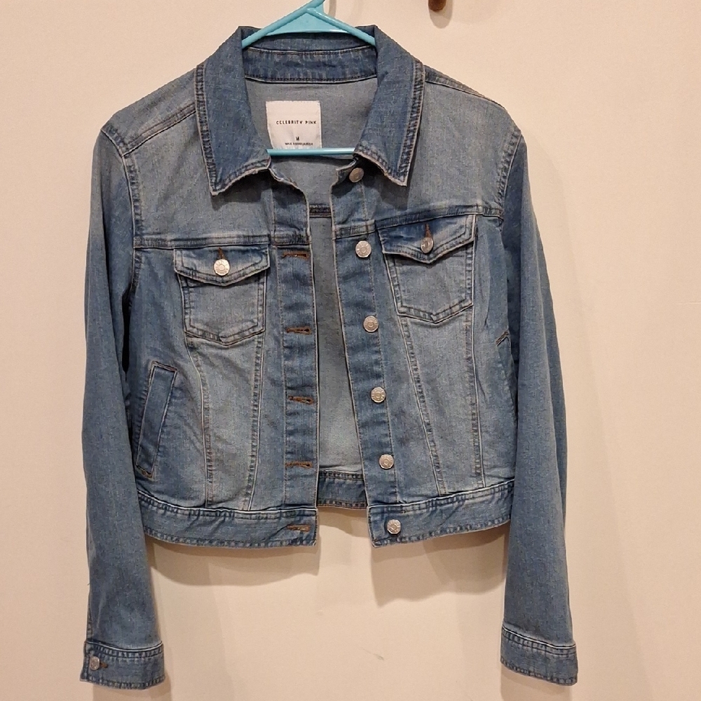 Celebrity Pink Denim Jacket